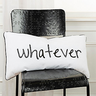 Rizzy Home Sassy Sentiment Lumbar Throw Pillow, , rollover