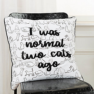Rizzy Home Sassy Sentiment Throw Pillow, , rollover