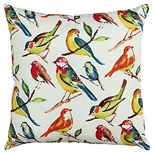 Rizzy Home Outdoor Bird Throw Pillow, , large