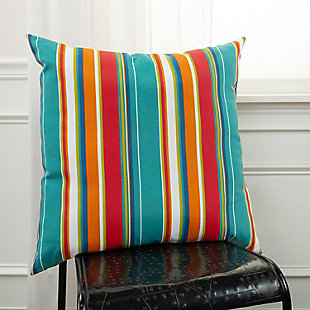Rizzy Home Outdoor Stripe Throw Pillow, , rollover