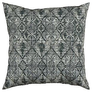 Rizzy Home Outdoor Geometric Throw Pillow, Light Gray, large