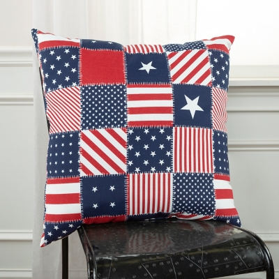 Rizzy Home Outdoor Americana Throw Pillow, , rollover