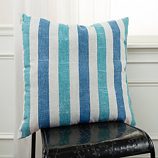 Rizzy Home Outdoor Stripe Throw Pillow, , rollover