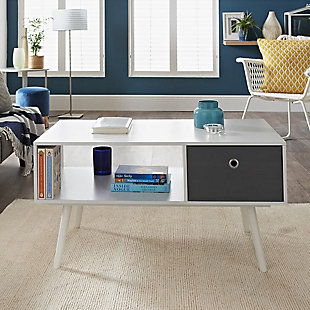 Home Basics Coffee Table with Bin, , rollover