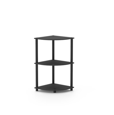 A600052619 Home Basics 3 Tier Corner Shelf, Gray sku A600052619