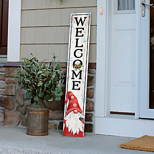 My Word! Welcome Porch Board with Gnome, , rollover