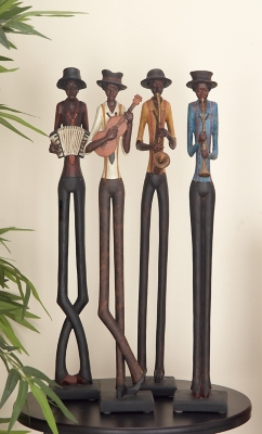 Bayberry Lane Eclectic Jazz Band Musician Sculpture Set | Ashley