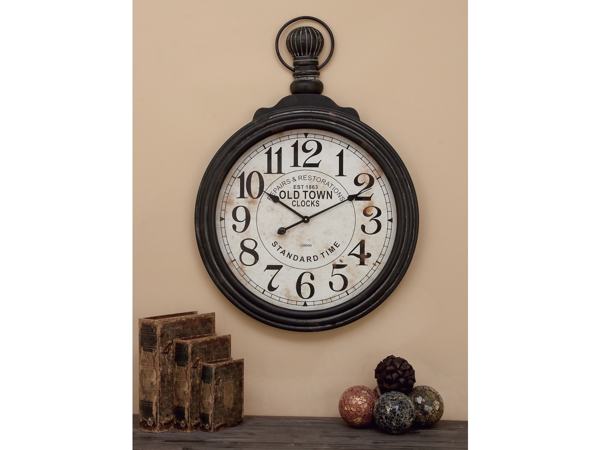 Bayberry Lane Brown Wood Vintage Wall Clock 28