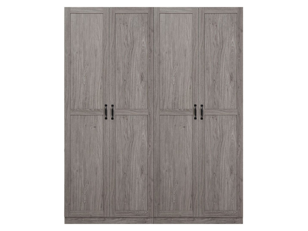 Hopkins Storage Closet with 7 Shelves in Grey (Set of 2) | Ashley