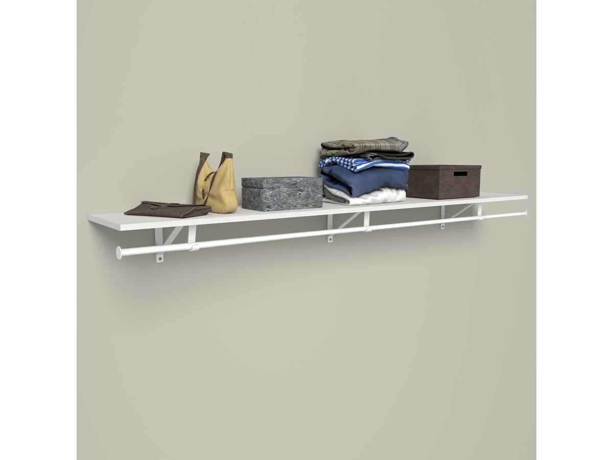 Closetmaid shelf with hanging rod hotsell