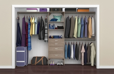 ClosetMaid Hanging Closet Organizer – Platzsparender Kleiderbügel-Organizer Mit 10 Fächern In Grau