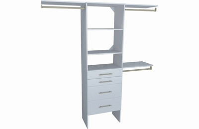 A6000559CN ClosetMaid 4-Drawer 25 Tower Modern Closet Organiz sku A6000559CN