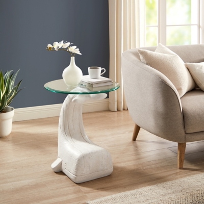 Linon Larson Whale Side Table, , rollover