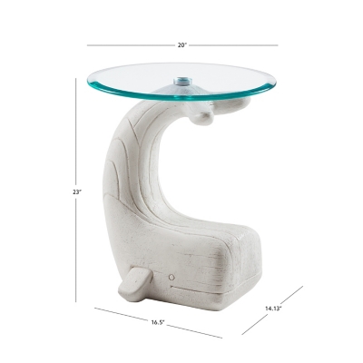 Linon Larson Whale Side Table, , large