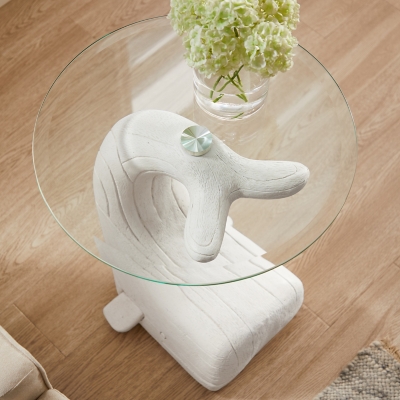 Linon Larson Whale Side Table, , large