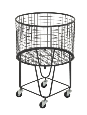 CosmoLiving by Cosmopolitan Industrial Metal Storage Cart, , large