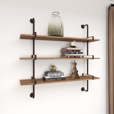 Bayberry Lane Wood Industrial Wall Shelf | Ashley