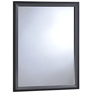 Modway Tracy Mirror in Black, Black, large
