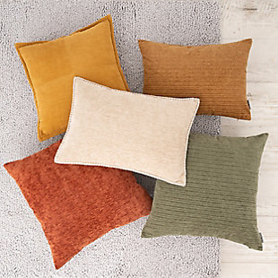 Double It's Function: A hint of texture stands up to everyday use this accent pillow and bring beauty and dimension to any space. Color makes a transformative difference mix and match frames for a subtle nod of personality. And for good reason they look great with pretty much any interior design scheme to modern spaces.Excellent Resilience: smooth fabric provides you a wonderful touching | EASY INSERTION: we used matched invisible zipper closure for an elegant look, easy insertion, and washing | INSERT INCLUDED: Filled with plump and durable polyester for lasting comfort and to maintain a full shape. | 100% POLYESTER | Imported
