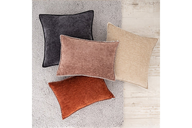 Double It's Function: A hint of texture stands up to everyday use this accent pillow and bring beauty and dimension to any space. Color makes a transformative difference mix and match frames for a subtle nod of personality. And for good reason they look great with pretty much any interior design scheme to modern spaces.Excellent Resilience: smooth fabric provides you a wonderful touching | EASY INSERTION: we used matched invisible zipper closure for an elegant look, easy insertion, and washing | INSERT INCLUDED: Filled with plump and durable polyester for lasting comfort and to maintain a full shape. | 100% POLYESTER | Imported