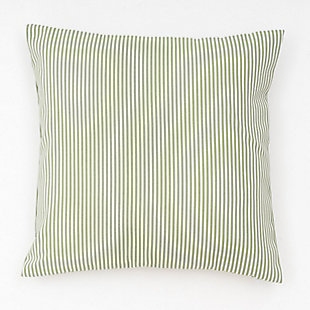 freshmint Biscay Stripes Outdoor Pillow, Tea Green, large