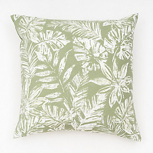 freshmint Tamani Palm Outdoor Pillow, Tea Green, large
