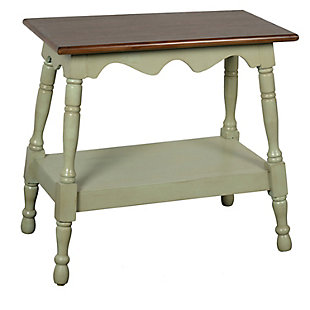 Elements Casey 1-Shelf Accent Table, Green, large