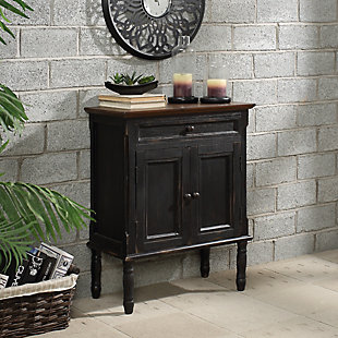 Elements Perry Accent Cabinet, Black, rollover