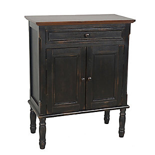 Elements Perry Accent Cabinet, Black, large