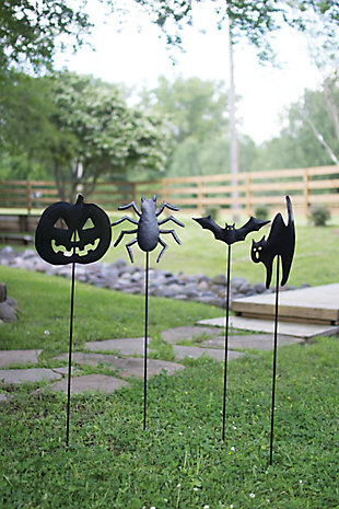 Kalalou Halloween Yard Stakes (Set of 4, One of Each), , rollover