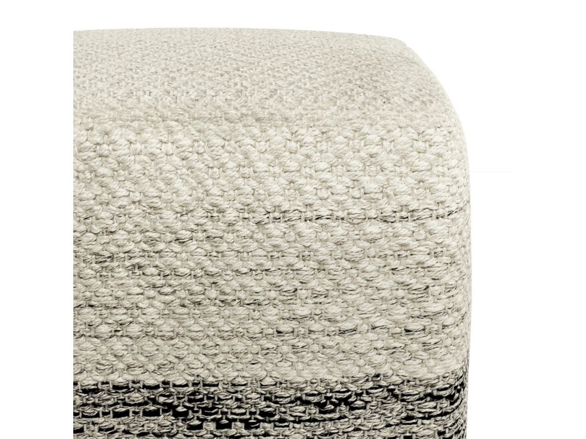 Simpli Home Macie Square Woven Pouf, , large