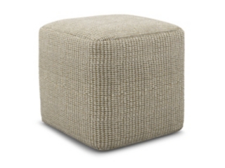 Zelma Indoor/Outdoor Square Woven Pouf