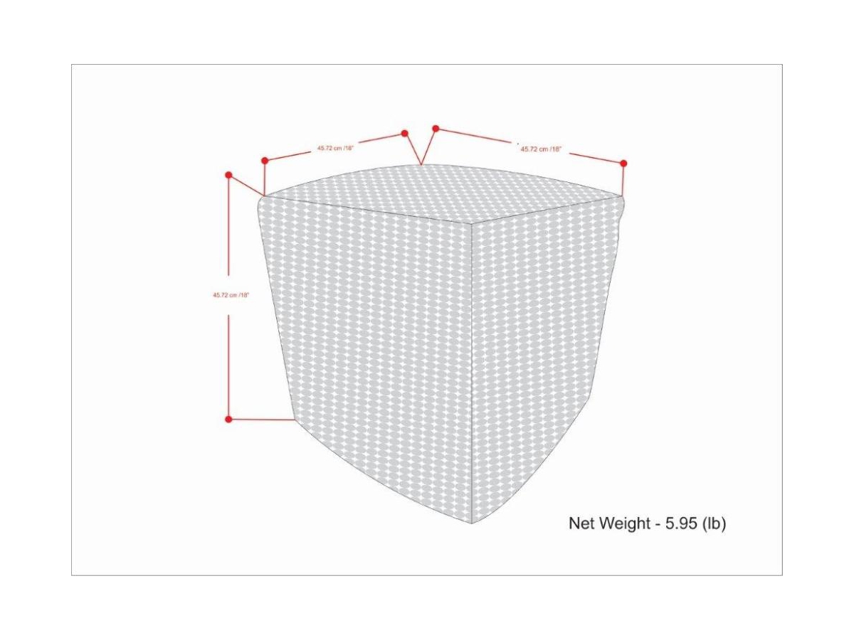 Simpli Home Zelma Square Woven Pouf, , large