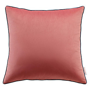 Modway Accentuate Performance Velvet Throw Pillow, Blossom Navy, large