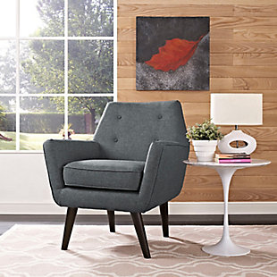Modway Posit Armchair, Gray, rollover