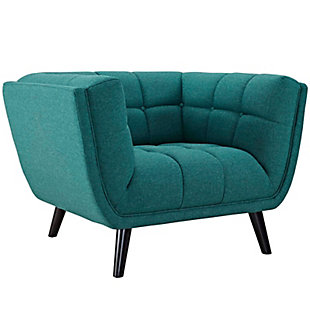Modway Bestow Armchair, Teal, large