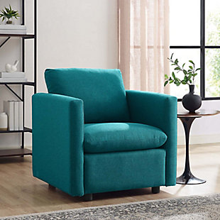 Modway Activate Armchair, Teal, rollover