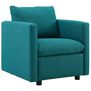 Modway Activate Armchair, Teal, large
