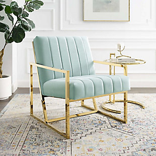 Modway Inspire Armchair, Mint, rollover