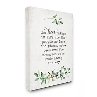 Stupell Industries The Best Things In Life Are People Plants Typography, 24 x 30, Canvas Wall Art, Multi, rollover
