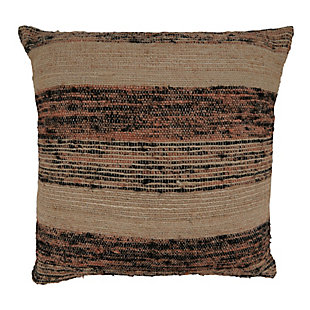 Saro Lifestyle Striped Down-Filled Throw Pillow, , large