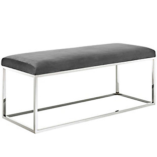 Modway Anticipate Bench, Gray, large