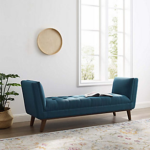 Modway Haven Accent Bench, Azure, rollover