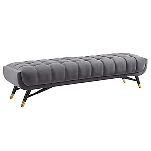 Modway Adept Bench, Gray, large