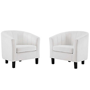Modway Prospect Armchair (Set of 2), White, large