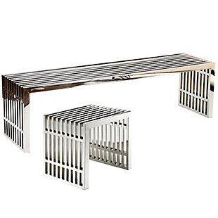 Modway Gridiron Bench (Set of 2), , large