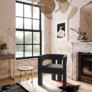 TOV Furniture Sloane  Chair, Black, rollover