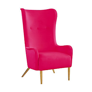 TOV Furniture Ethan Chair, Hot Pink, large