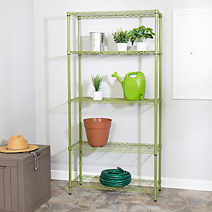 Honey-Can-Do 5-Tier Adjustable Storage Shelving Unit, , rollover