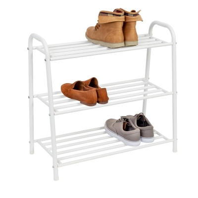 Honey-Can-Do 3-Shelf Steel Shoe Rack, , swatch